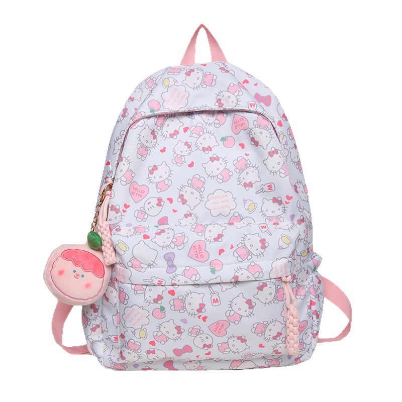 Cross-border high-appearancelevel schoolbag for girls, junior high school, senior high school and college students, large-capacity backpack, lightweight schoolbag for primary school students Item Picture