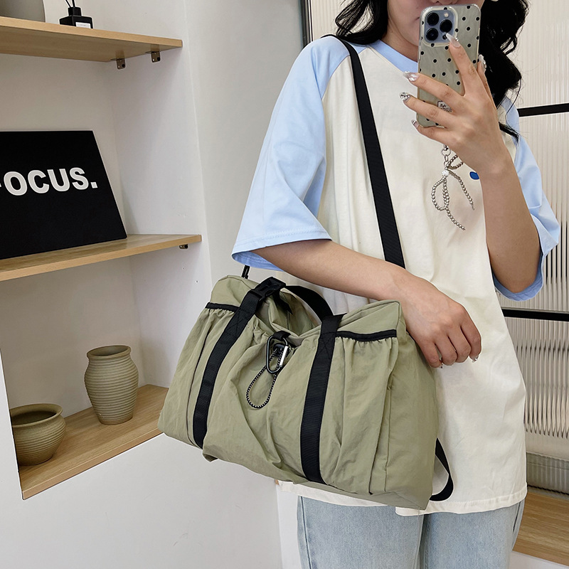 Korean laid-back style single-shoulder underarm bag outdoor casual sports handbag, large-capacity Japanese-style lightweight crossbody women's bag details Picture