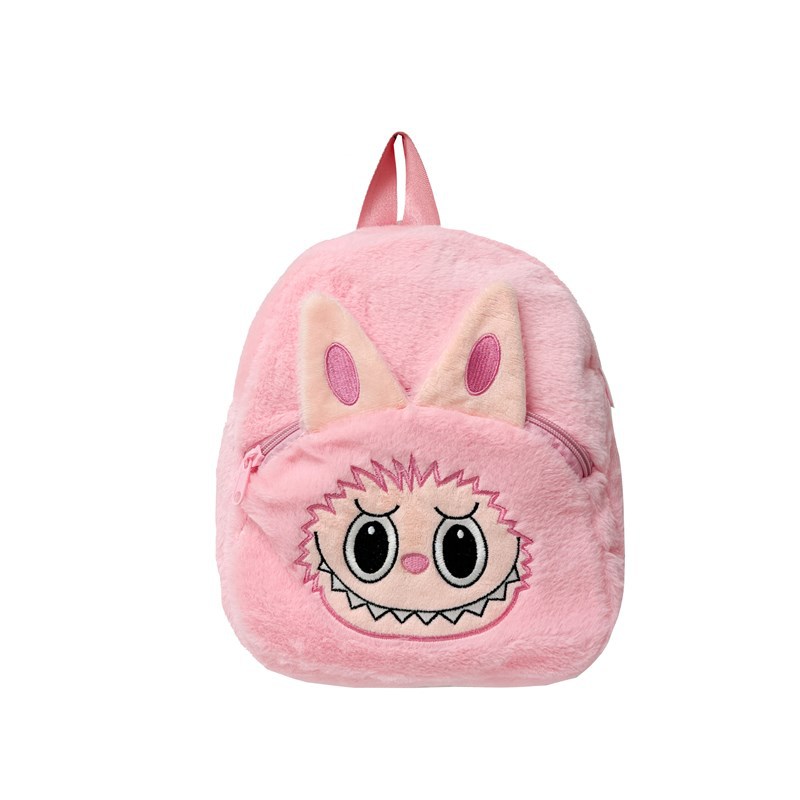 New plush cartoon cute children's backpack, Japanese-style lightweight travel small backpack, casual and versatile plush schoolbag Item Picture