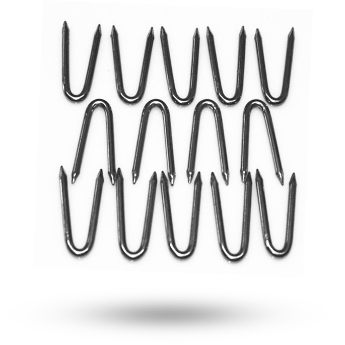 5ZW saddle nails, U-shaped nails, iron nails, steel wire mesh, iron mesh special nails, fence nails, wooden nails are used to fix things Specification drawing