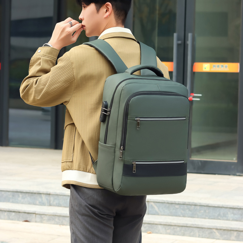 Large-capacity 16-inch laptop, business backpack, college student schoolbag, lightweight commuting, waterproof, men's backpack Specification drawing