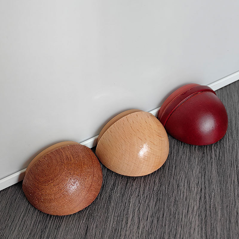 Factory wholesale non-perforated wooden silent doors, anti-collision and anti-theft doors, ceiling-mounted bathroom door stops details Picture