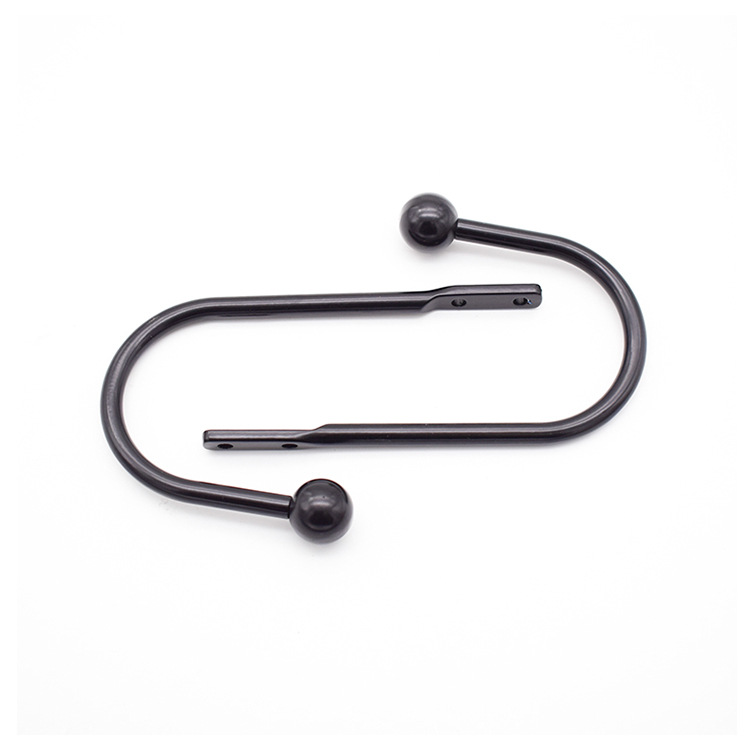 Cross-border supply of aluminum alloy material stainless steel curtain wall hooks, U-shaped curved hooks, fixed curtain hook manufacturers' supply Item Picture