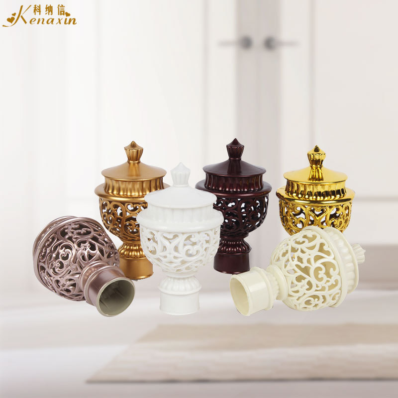 Kona Xin's original factory offers curtain heads, European-style curtain rod accessories, plug heads, creative Roman rod accessories, and decorative heads full figure