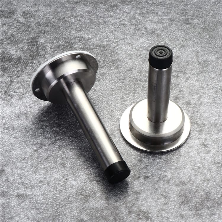 Stainless steel door top, door stop, bathroom door without perforation, anti-collision top, rubber door stop, glass anti-collision door full figure