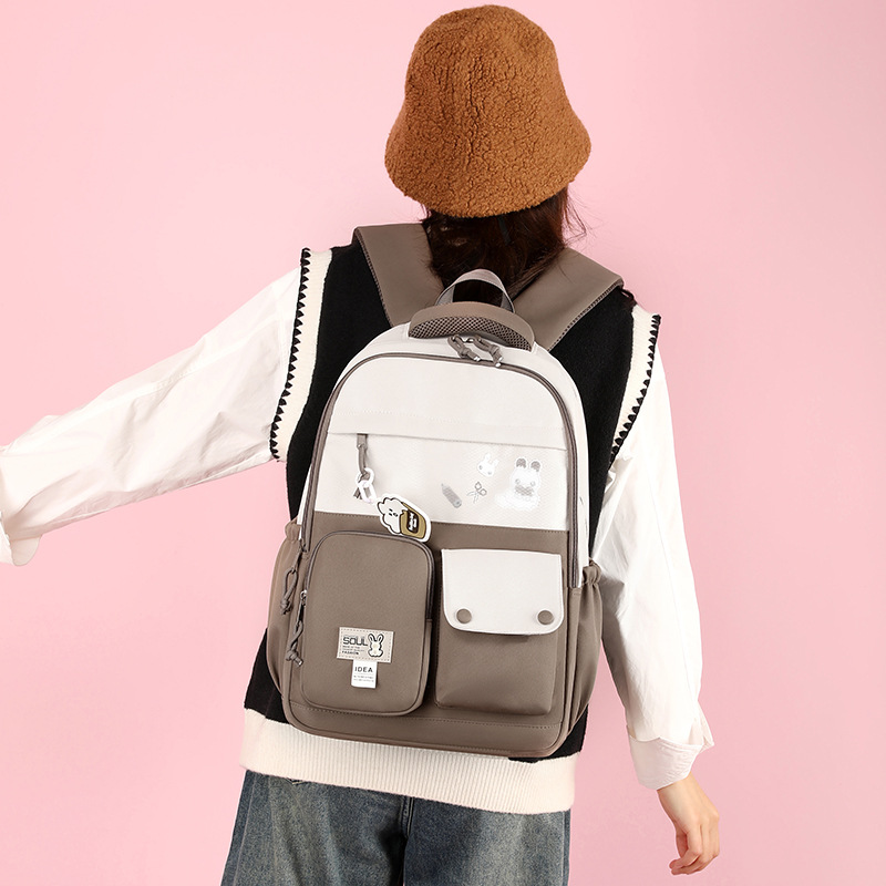 Girls' Korean-style fresh and clean backpacks for junior and senior high school students, Japanese-style cute backpacks for students in grades 3 to 6 details Picture