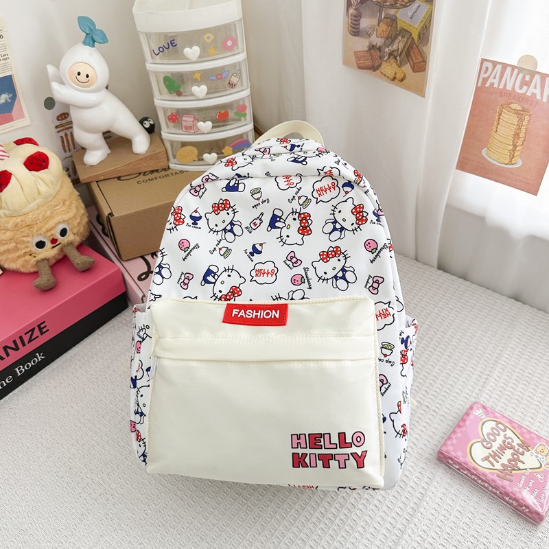 Children's schoolbags, backpacks, girls' portable, large-capacity, cute, trendy and fashionable backpacks, niche graffiti schoolbags Specification drawing