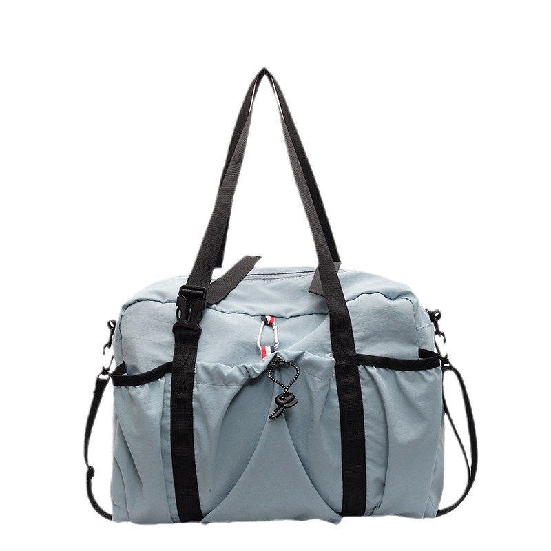 Multi-functional Korean-style casual fabric bag, lightweight large bag, large capacity, short business trip and travel single-shoulder bag, portable handbag Item Picture