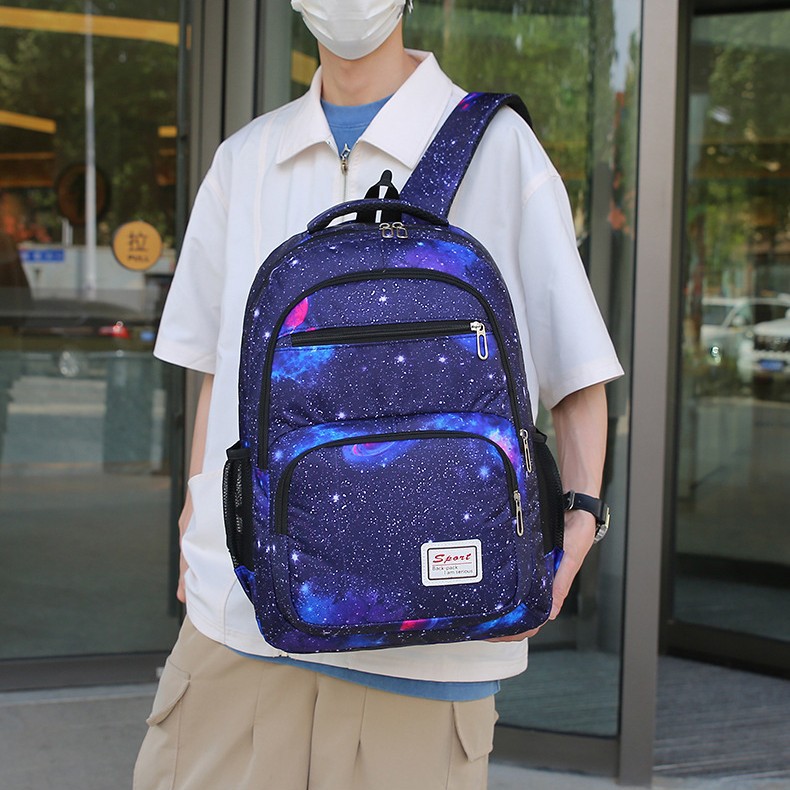 New product release: Starry Sky Edition middle school schoolbag, large capacity water-resistant backpack for primary school students, cross-border delivery Application Scenario