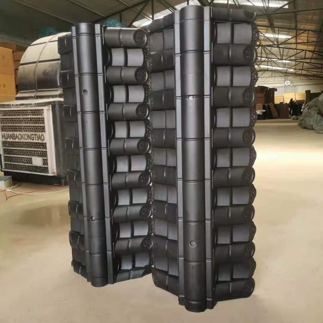 ✅ Integrated antique tile, resin tile, double-sided wall tile, wall top cap, courtyard wall top pressure horse head wall, plastic tile full figure