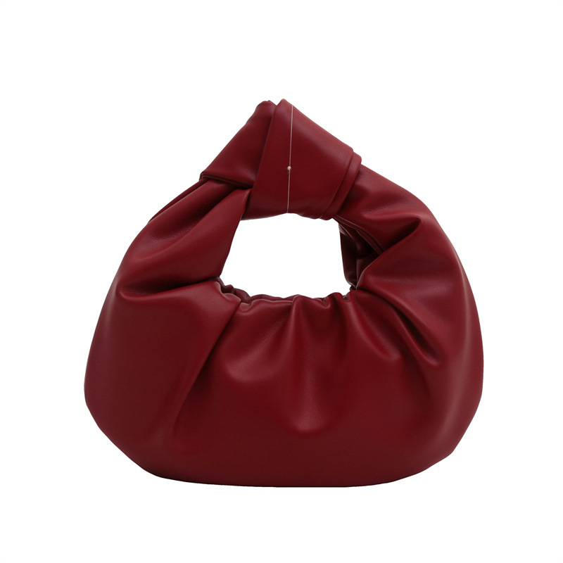 Streetwear pleated bag 2024 Autumn new style, textured underarm bag, simple and fresh handbag for women Item Picture