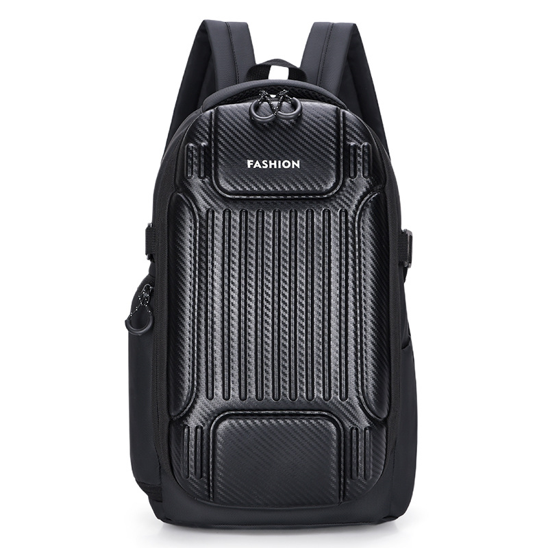 New functional trend backpack, large-capacity sports cycling backpack, men's hard-shell anti-collision computer bag full figure