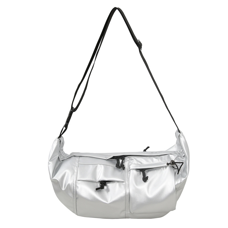 Japanese-style large-capacity commuter bag, crossbody bag, female art student class bag, male postman bag, casual and versatile single-shoulder bag Item Picture