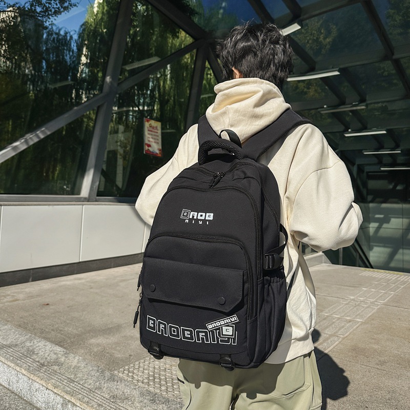 Japanese-style InS-style campus high-appearance-level fashionable and versatile schoolbag, computer travel backpack for junior high school, senior high school and college students details Picture