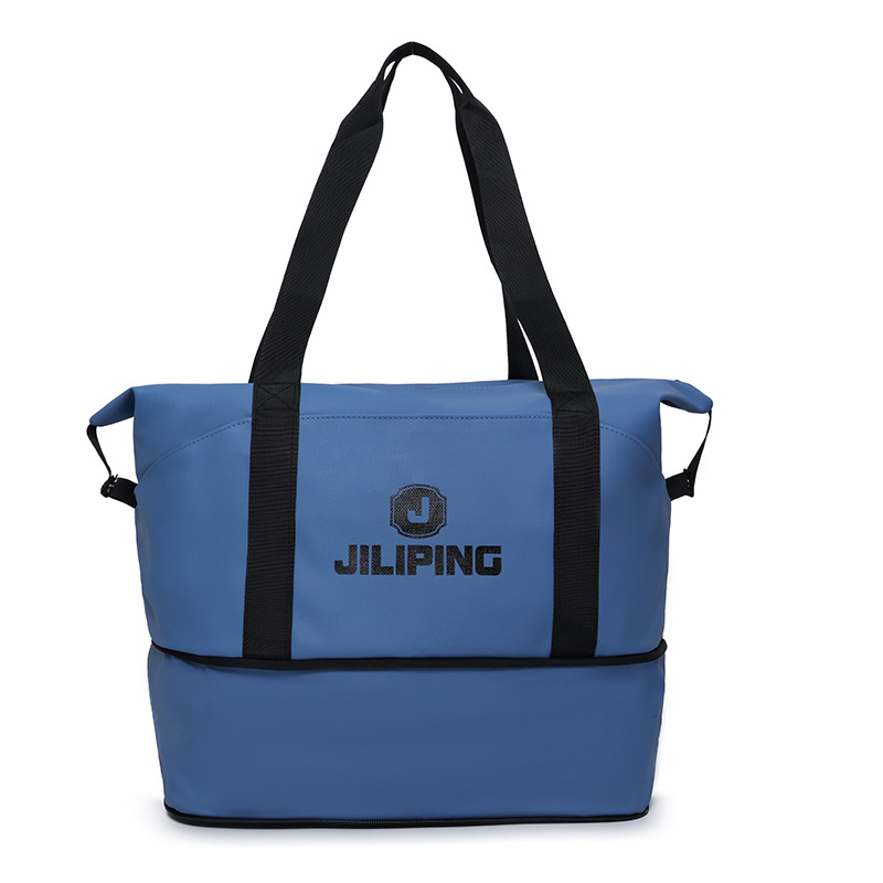 Travel bag for women, short-distance, large-capacity expandable fitness bag, dry and wet separation, hand-held crossbody bag, simple sports backpack for men Item Picture