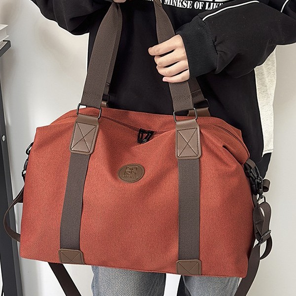 New short-distance travel bag, convenient and versatile handbag, waterproof storage large bag, men's and women's large-capacity fashionable single-shoulder bag full figure