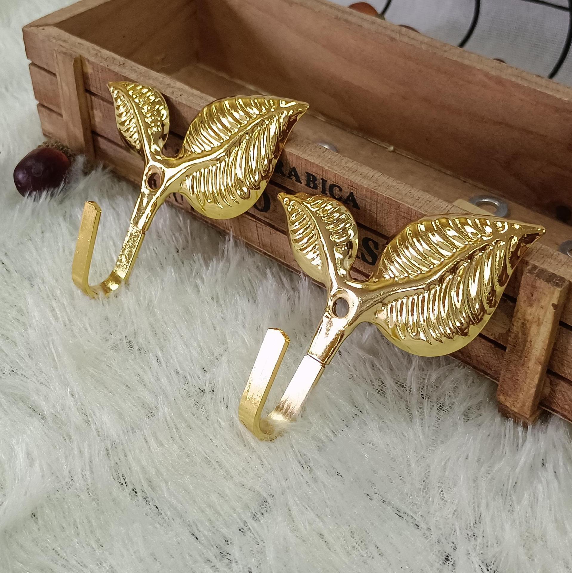 Cross-border best-selling curtain accessories: curtain hooks, curtain wall hooks, European-style leaf hooks, wall hooks, coat hooks, factory direct sales Specification drawing