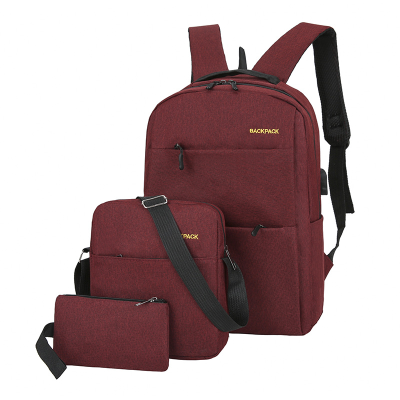 New simple, lightweight, business large-capacity backpack, laptop bag, college student schoolbag, classic and versatile backpack Item Picture