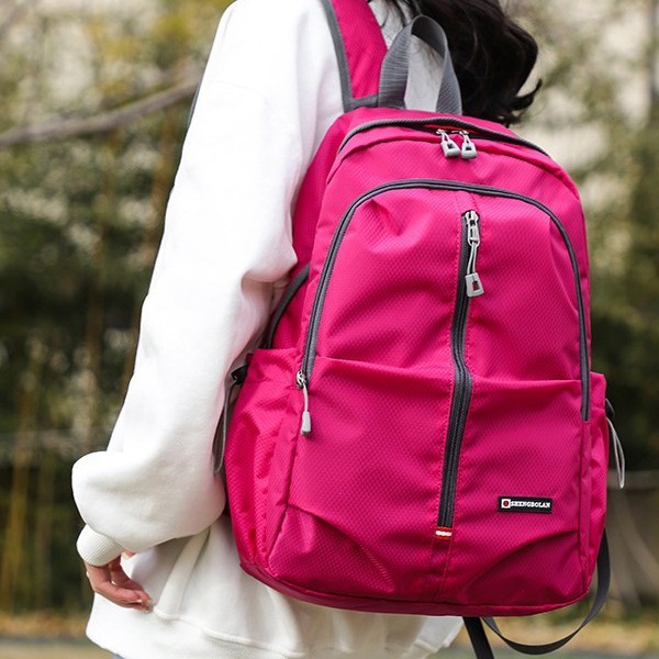 2024 New style simple and lightweight outdoor casual sports backpack, ultra-light large-capacity foldable travel bag Application Scenario