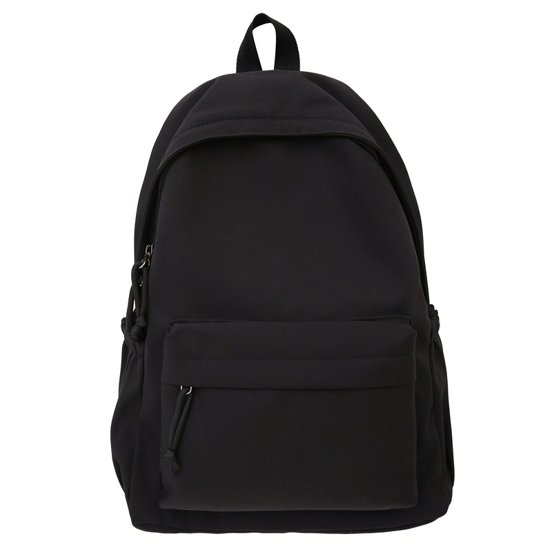 Cross-border Japanese-style campus casual solid-color schoolbag, simple large-capacity lightweight backpack, junior high school and primary school students' backpack Item Picture