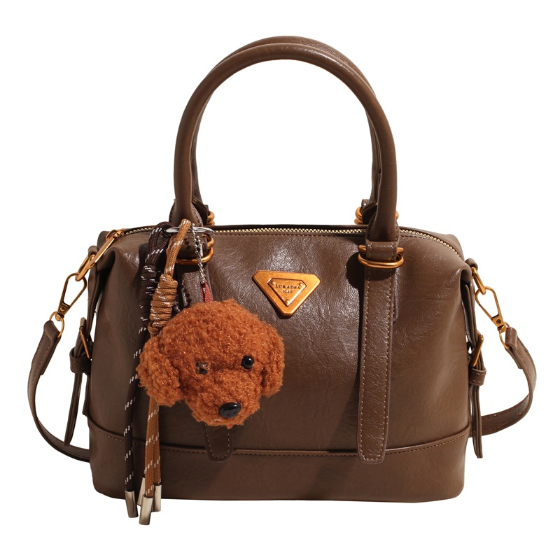 Winter Maillard retro hand-held bowling bag for women 2024 new style fashionable pillow bag Versatile crossbody bag Item Picture
