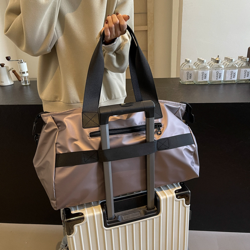 Cross-border travel bags, large-capacity men's and women's hand-held business trip storage bags, single-shoulder sports luggage bags, fitness bags, swimming bags details Picture