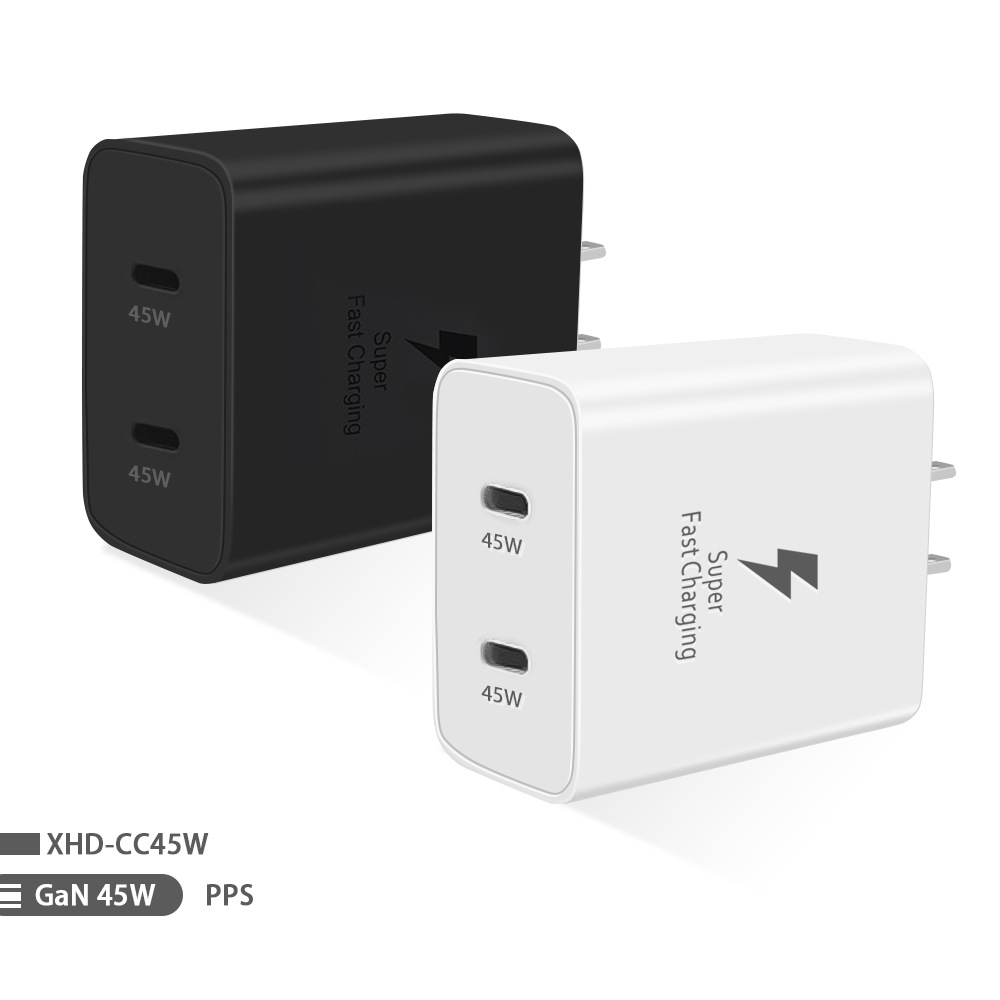 The 45W fast charging head of Samsung charger for the US specification is compatible with Samsung S24, Apple 15 and Huawei m, all of which are sourced from the original manufacturers Item Picture