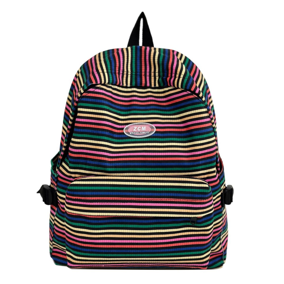 Japanese-style InS-style, fresh and simple striped small schoolbag, a light and portable backpack for students to attend classes and go out Item Picture