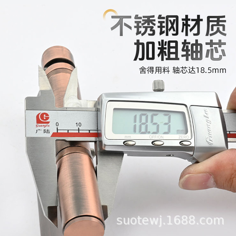Stainless steel hinges for home bedroom wooden doors, silent hinge bearings 304, thickened 6-inch hinged hinges with mother and child, wholesale details Picture