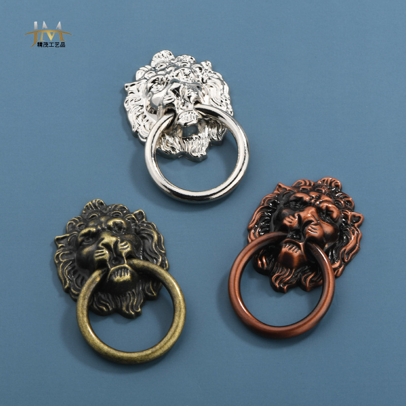 Jingmao Hardware B-447 New Chinese-style antique brushed Lion Head Kitchen cabinet, wardrobe door and home Decoration hardware handle Application Scenario