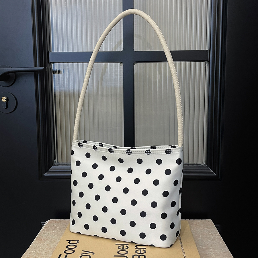 A niche polka dot design women's 2024 new style, stylish and versatile single-shoulder underarm bag, a small handbag for going to work full figure