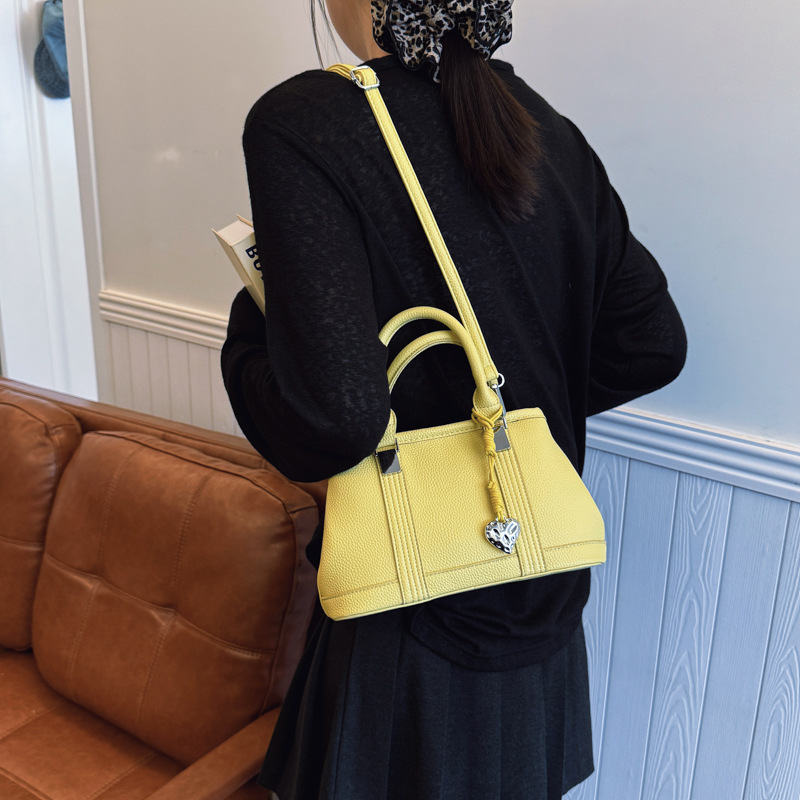 Cross-border high-end large-capacity handbag for women, 2025 new style, simple commuting, fashionable and versatile, single-shoulder crossbody bag details Picture