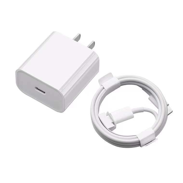 This is an original 3c certified mobile phone fast charging head pd20w Apple charger fast charging set Item Picture