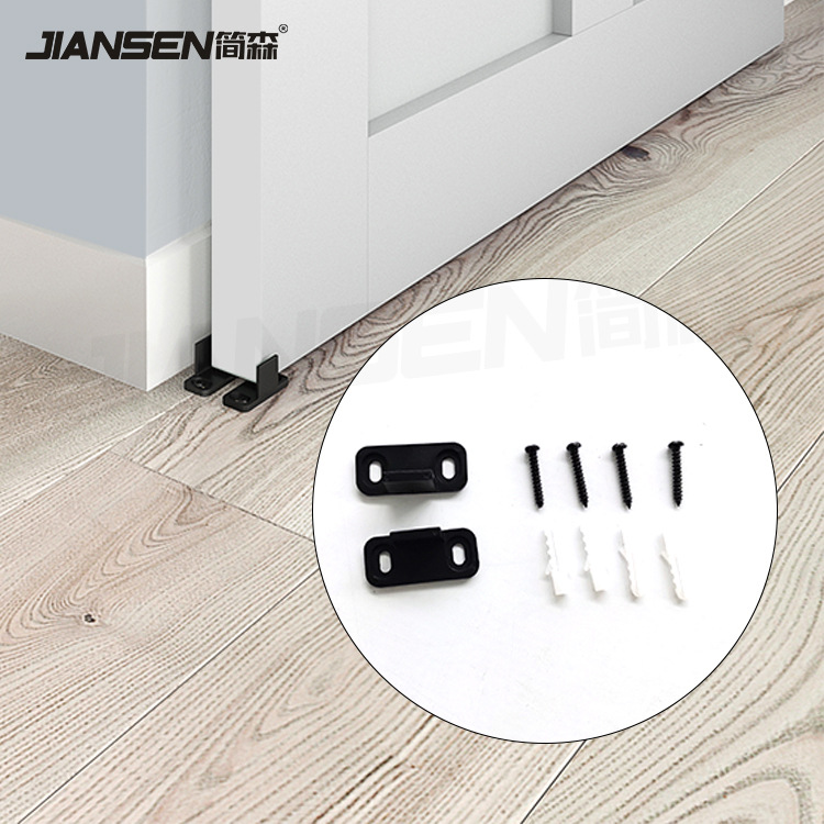 New type of anti-swing device for American-style barn door hanging rail hardware accessories without slotting, factory consignment wholesale, cross-border goods full figure