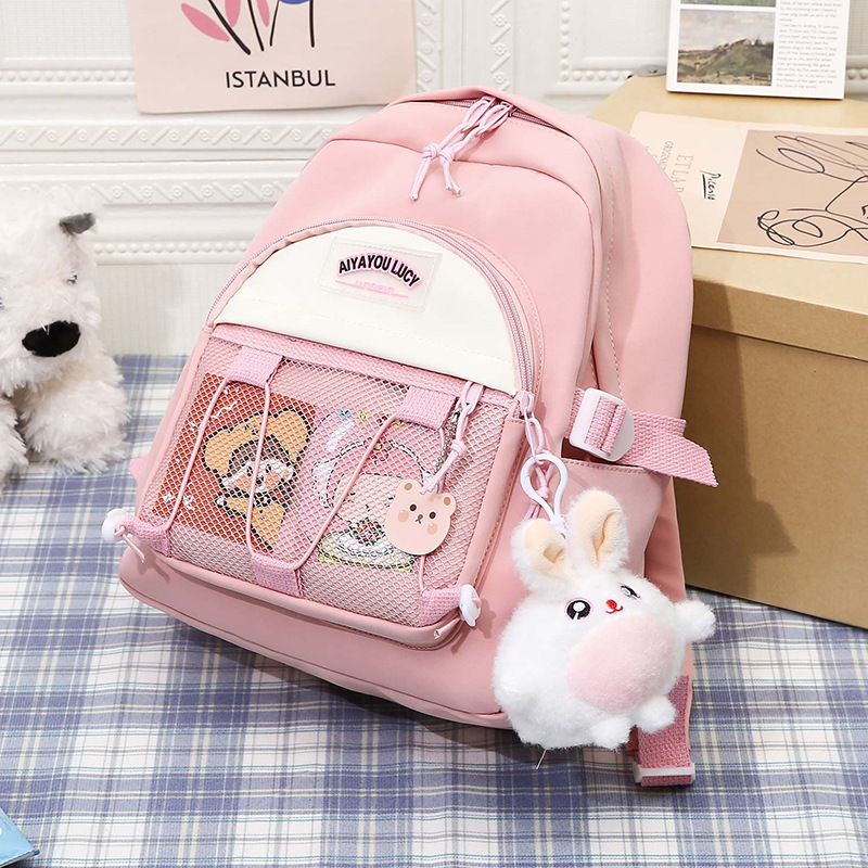 Mini schoolbags, girls' bags, kindergarten children's and girls' small backpacks, cute and portable new backpacks for going out Specification drawing