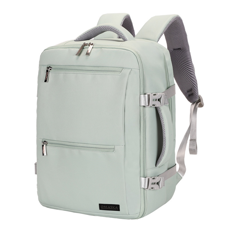 New cross-border men's casual business backpack, simple and large-capacity nylon travel backpack, multi-functional computer bag Item Picture
