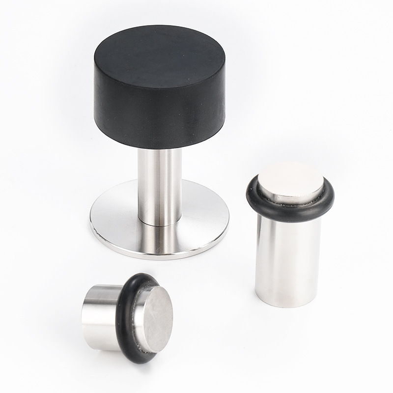 Solid door stop, top door, wooden door, bathroom door, silent door, bumping and punching without punching, dual-purpose door stop, door stop details Picture