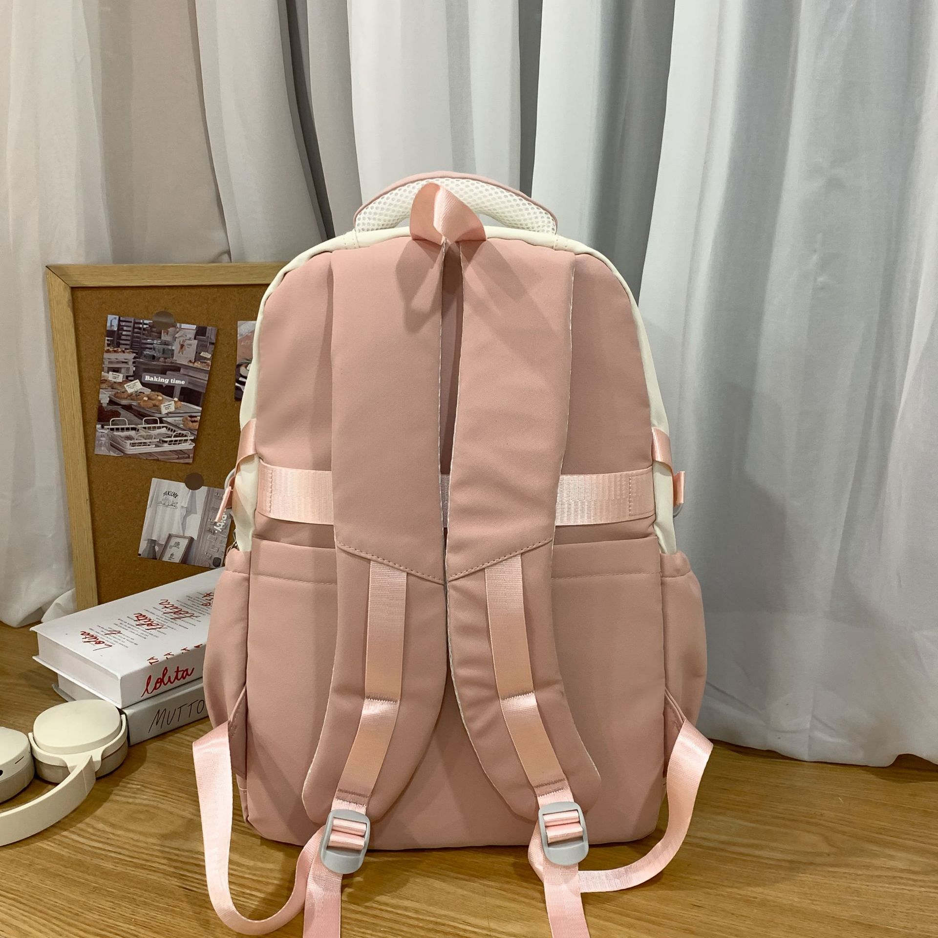High-quality schoolbag for boys, Korean style, Instagram, high appearance level, color-blocking and splicing, multi-layered backpacks for primary and secondary school students in grades 3-5 Specification drawing