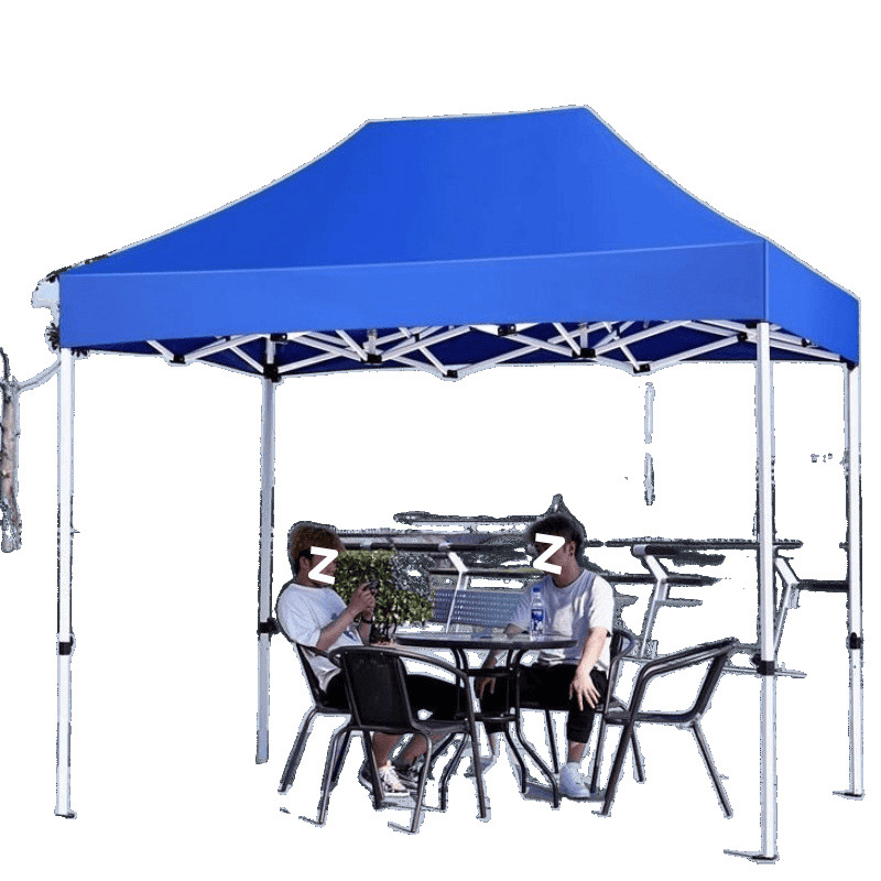 Outdoor tent stalls, four-corner rain shelters, night market stalls, four-corner tents, folding and retractable sunshades Item Picture