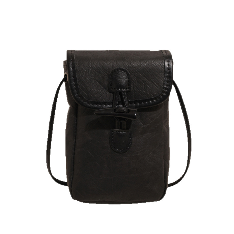 A simple and casual commuting mobile phone bag for women, a new retro horn buckle fashionable and versatile single-shoulder crossbody bag for summer 2025 Item Picture
