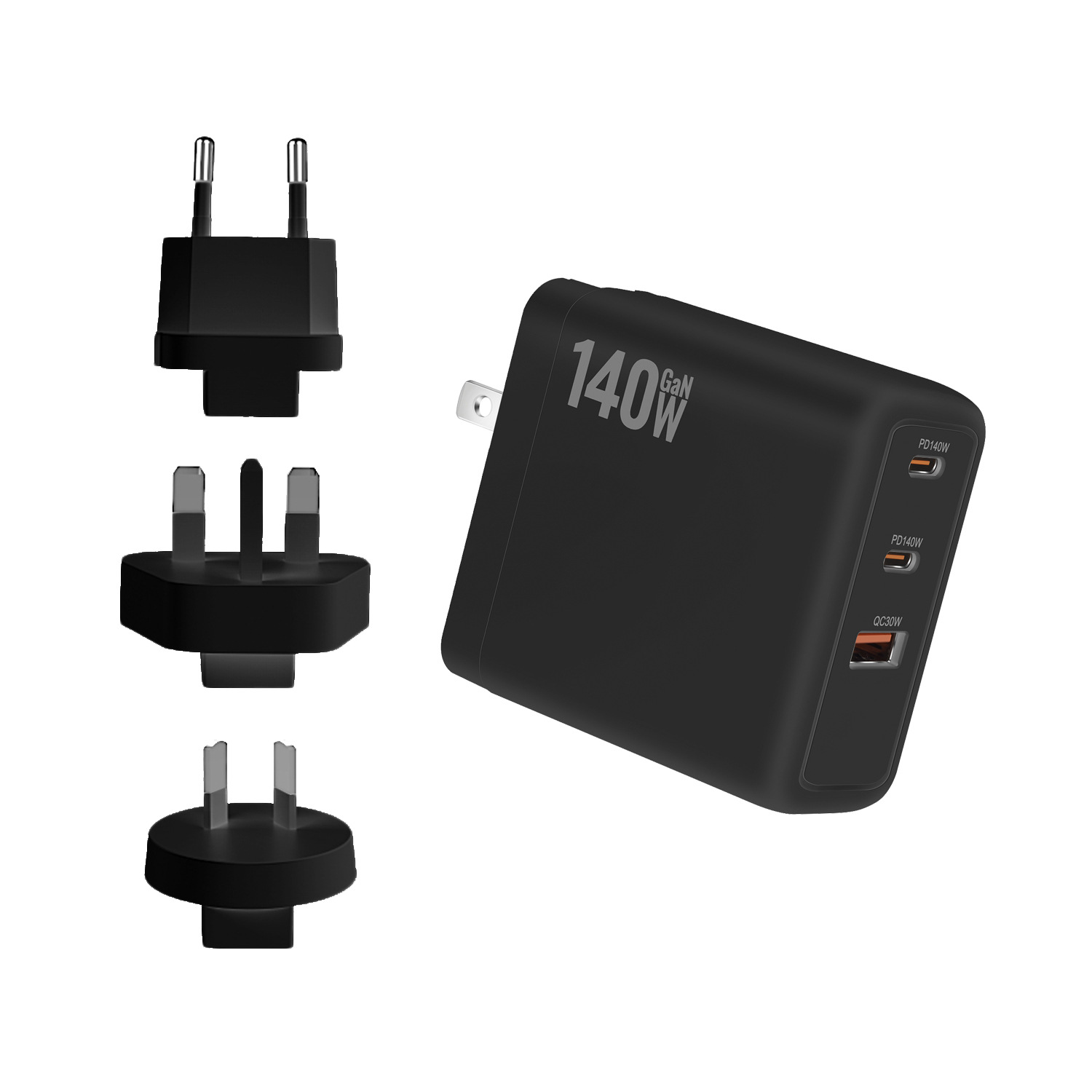 140W gallium nitride PD3.1 charger, 140W foldable and interchangeable pin adapter, cross-border new 140W charger Application Scenario