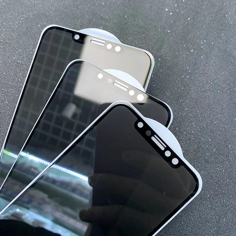 Suitable for iphone13 tempered film 15pro full-screen XR phone, iPhone 16 protection xsmax anti-peeping film 360 degrees Specification drawing