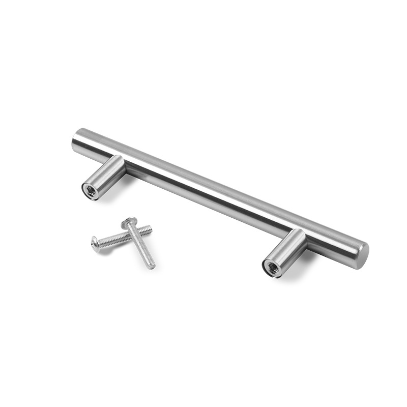 Factory direct sales: 201 stainless steel hollow handle wine cabinet, T-shaped handle cabinet drawer furniture, door handle, gold Item Picture