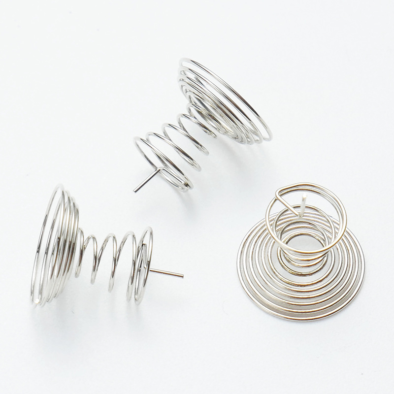 Spring stainless steel compression shock-absorbing spring, yellow large and small pressure rebound compression spring, wire diameter special-shaped spring, 8,000 types in stock Specification drawing