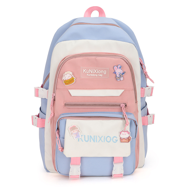 High capacity and fresh schoolbag for middle school students, high appearance level and cute for junior high school students, backpack for primary school students and lightweight backpack full figure