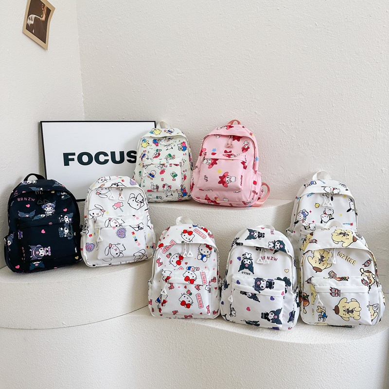 New cross-border kindergarten children's schoolbag, cute cartoon lightweight backpack for first-grade primary school students, girls full figure