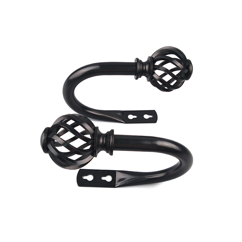 Specialized curtain tie hooks, wall hooks, ironwork spiral birdcage, U-shaped window decoration accessories wholesale, curtain hooks details Picture