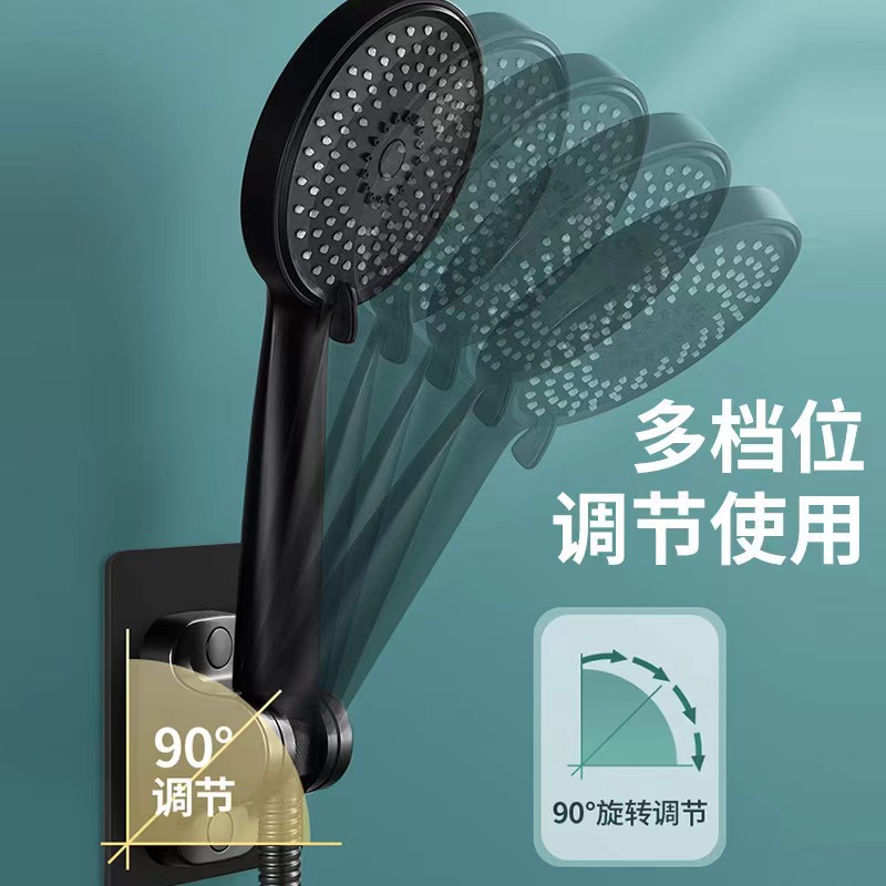 Non-drilling showerhead stand, fixed base for flower drying and bath head, adjustable base for handheld use Application Scenario