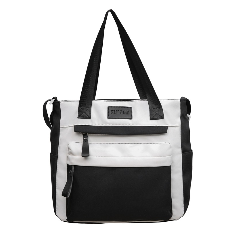 Japanese-style trendy and versatile single-shoulder bag, female college student commuting backpack for classes, large-capacity hand-held tutorial bag, crossbody bag Item Picture