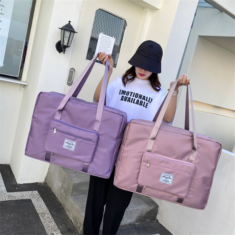 New foldable travel storage bags, large-capacity cotton quilt bags, dust-proof and moisture-proof bags, luggage bags, handle bags and luggage wholesale details Picture